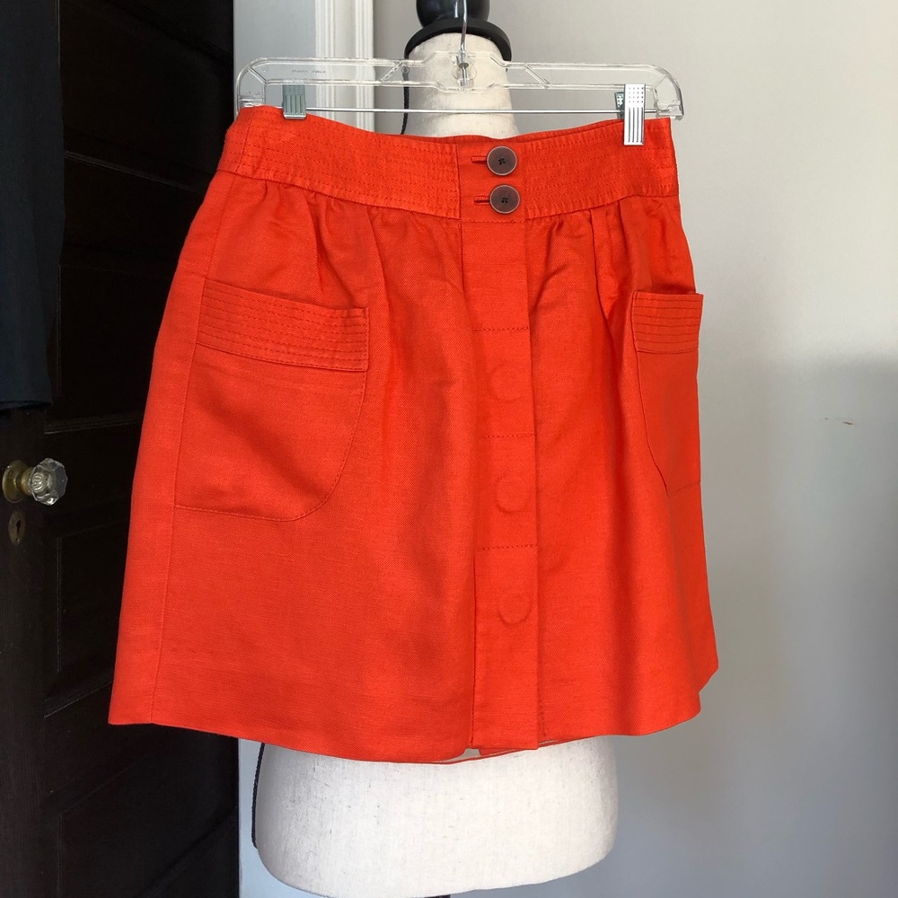 J. Crew Orange Skirt